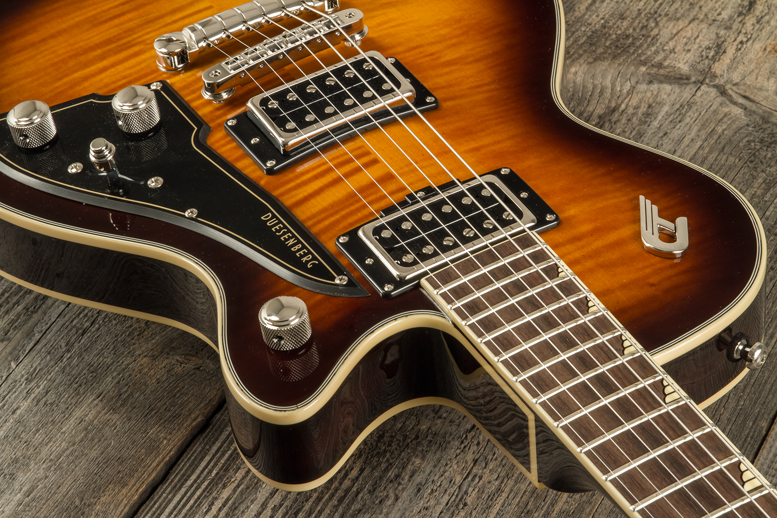 Duesenberg Fantom S 2h Ht Rw - Light Antique Burst - Single-Cut-E-Gitarre - Variation 6