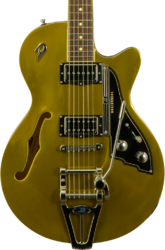 Semi-hollow e-gitarre Duesenberg Custom Shop Starplayer TV #261290 - Hanover Gold