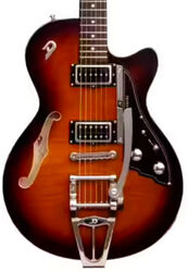 Semi-hollow e-gitarre Duesenberg Starplayer CBR - tobacco burst