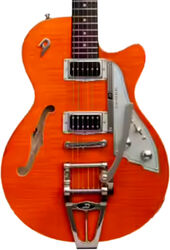 Semi-hollow e-gitarre Duesenberg Starplayer CBR - Transparent Vintage Orange
