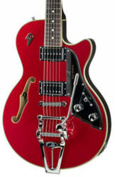 Semi-hollow e-gitarre Duesenberg Starplayer III - Catalina red