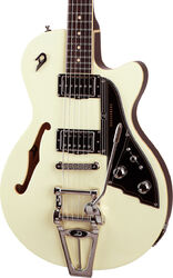 Semi-hollow e-gitarre Duesenberg Starplayer TV - Vintage white