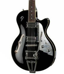 Semi-hollow e-gitarre Duesenberg Starplayer TV+ Piezo - Black