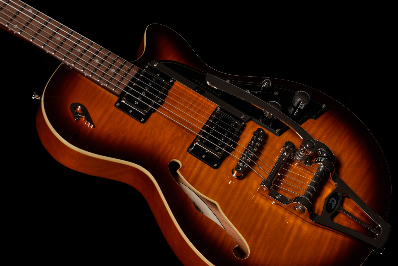 Duesenberg Starplayer Cbr Hs Trem Bigsby Rw - Tobacco Burst - Semi-Hollow E-Gitarre - Variation 1