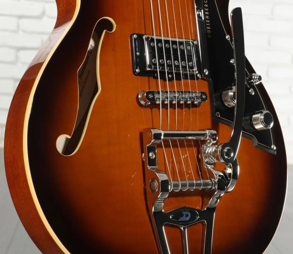 Duesenberg Starplayer Cbr Hs Trem Bigsby Rw - Tobacco Burst - Semi-Hollow E-Gitarre - Variation 3