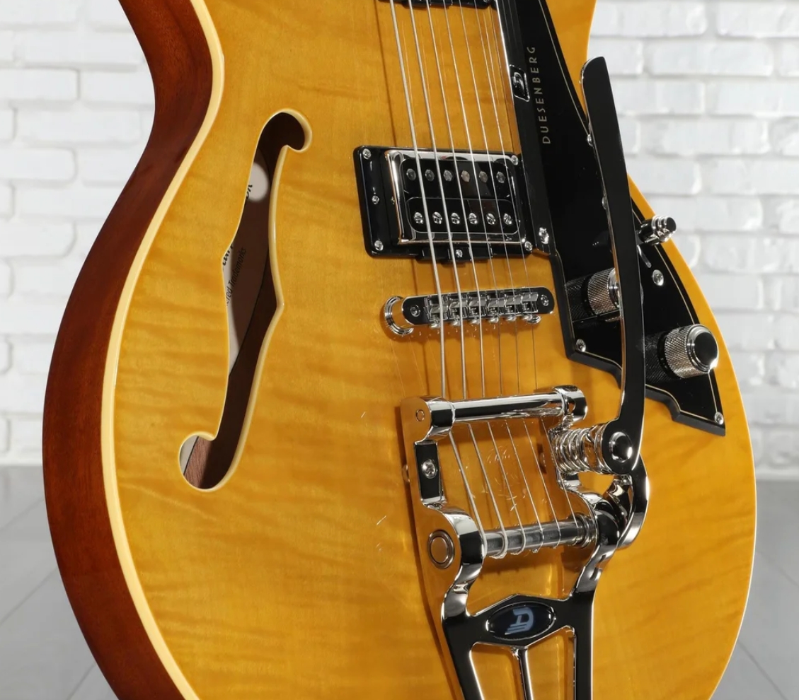 Duesenberg Starplayer Cbr Hs Trem Bigsby Rw - Transparent Honey - Semi-Hollow E-Gitarre - Variation 3