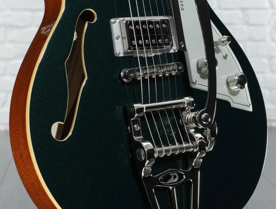 Duesenberg Starplayer Cbr Hs Trem Bigsby Rw - Catalina Green - Semi-Hollow E-Gitarre - Variation 4