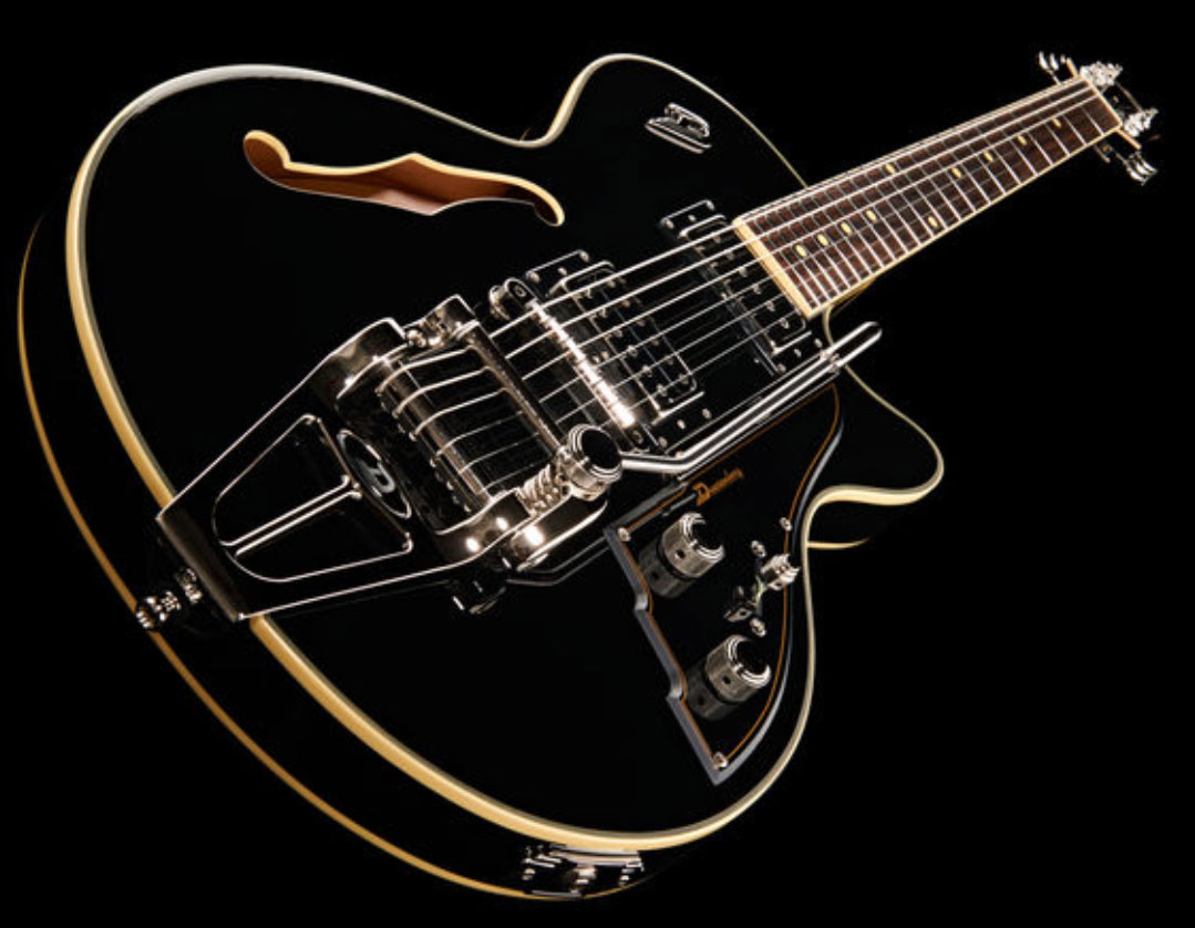 Duesenberg Starplayer Iii Hs Trem Rw - Black - Semi-Hollow E-Gitarre - Variation 1