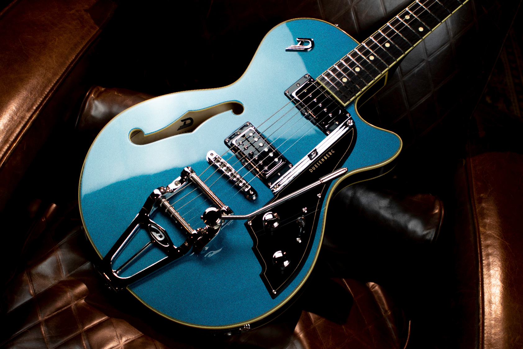 Duesenberg Starplayer Iii Hs Trem Rw - Catalina Blue - Semi-Hollow E-Gitarre - Variation 2