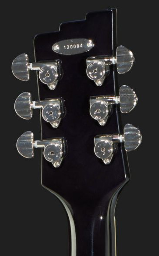 Duesenberg Starplayer Tv Hs Trem Rw - Black Sparkle - Semi-Hollow E-Gitarre - Variation 4