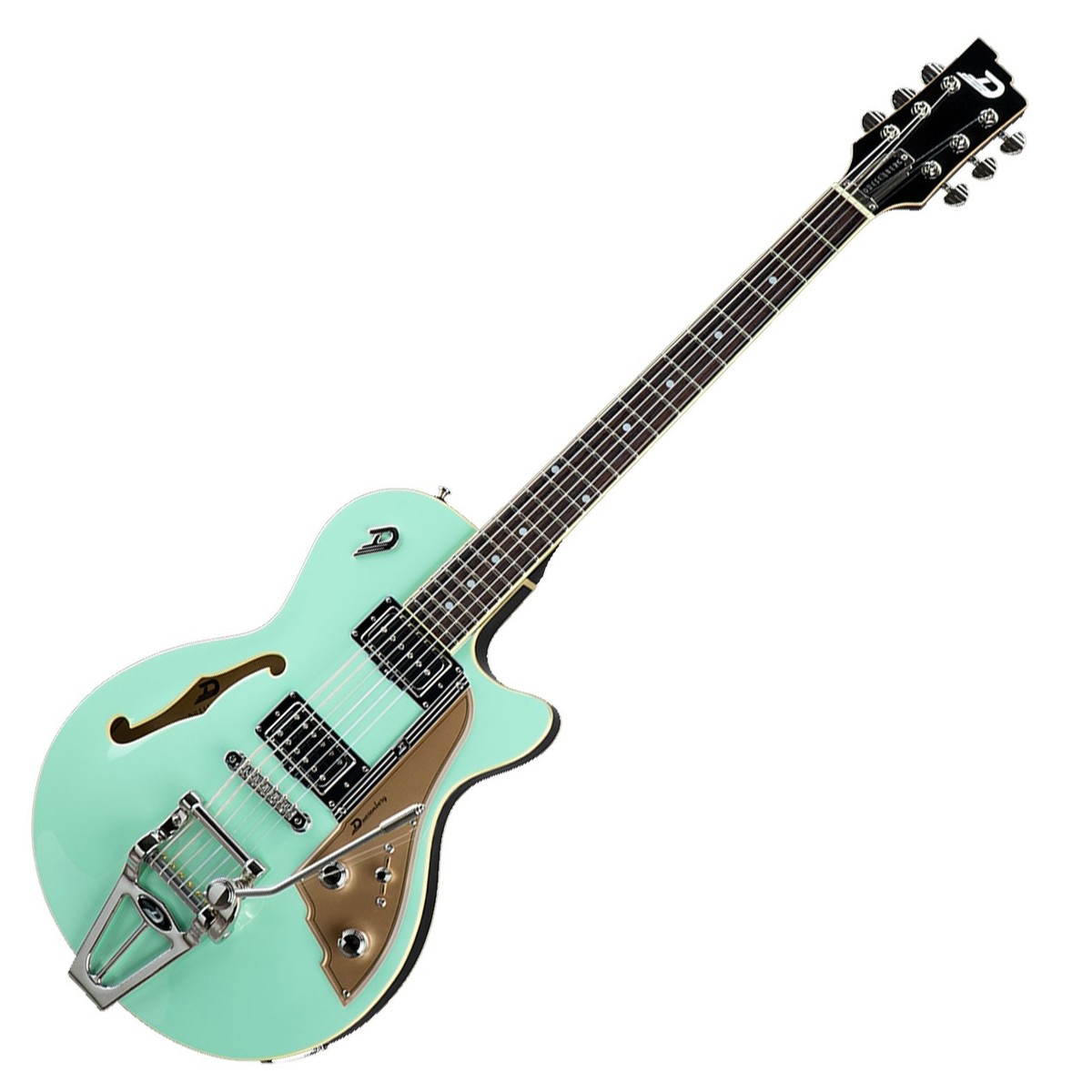 Duesenberg Starplayer Tv Hs Trem Rw - Surf Green - Semi-Hollow E-Gitarre - Variation 1