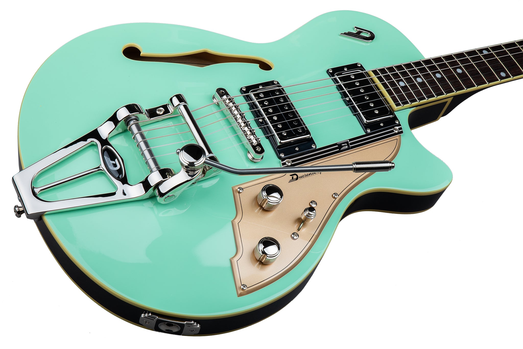 Duesenberg Starplayer Tv Hs Trem Rw - Surf Green - Semi-Hollow E-Gitarre - Variation 2