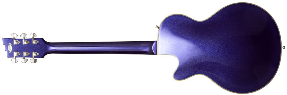 Duesenberg Starplayer Tv Hs Trem Rw - Galaxy Burst Purple Metallic - Semi-Hollow E-Gitarre - Variation 2