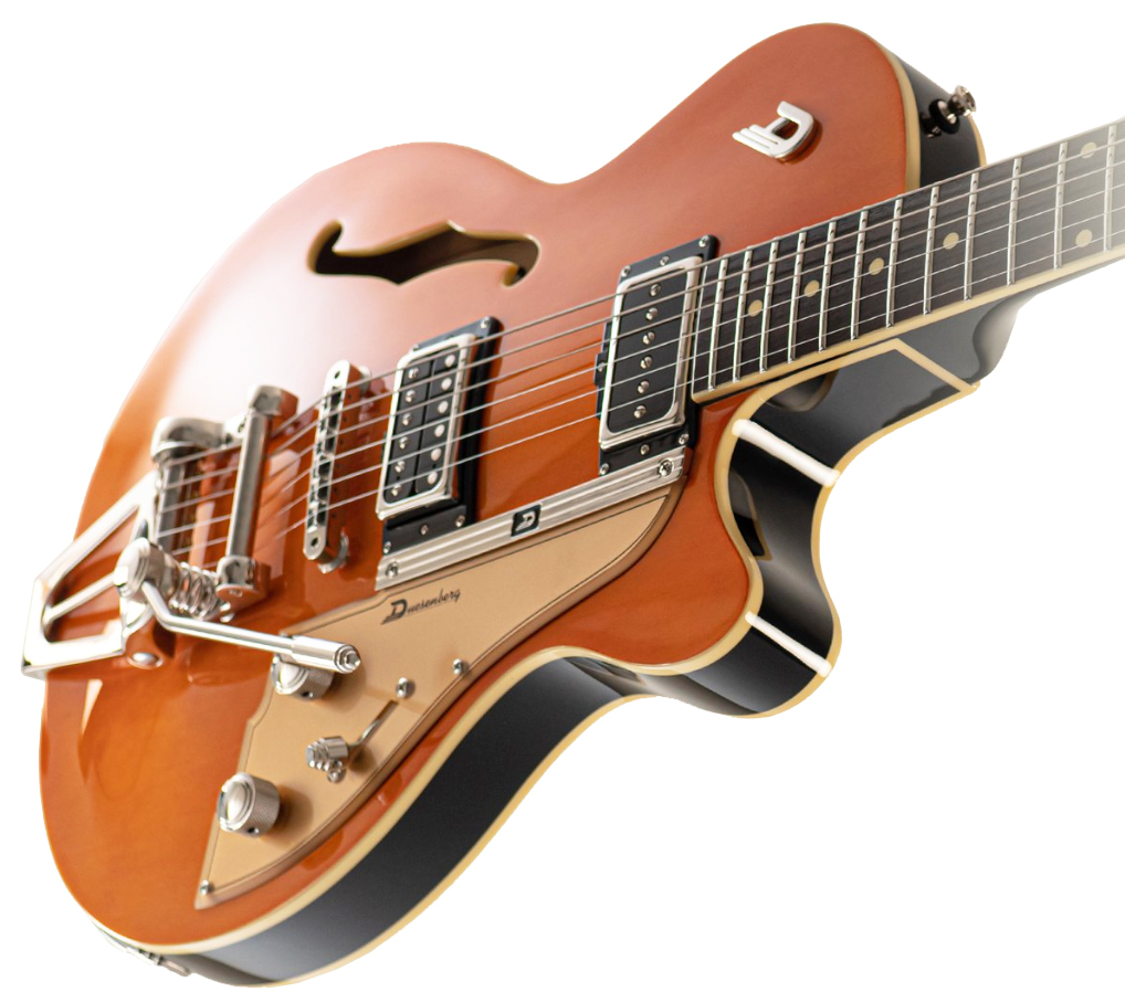 Duesenberg Starplayer Tv Hs Trem Rw - Vintage Orange - Semi-Hollow E-Gitarre - Variation 1
