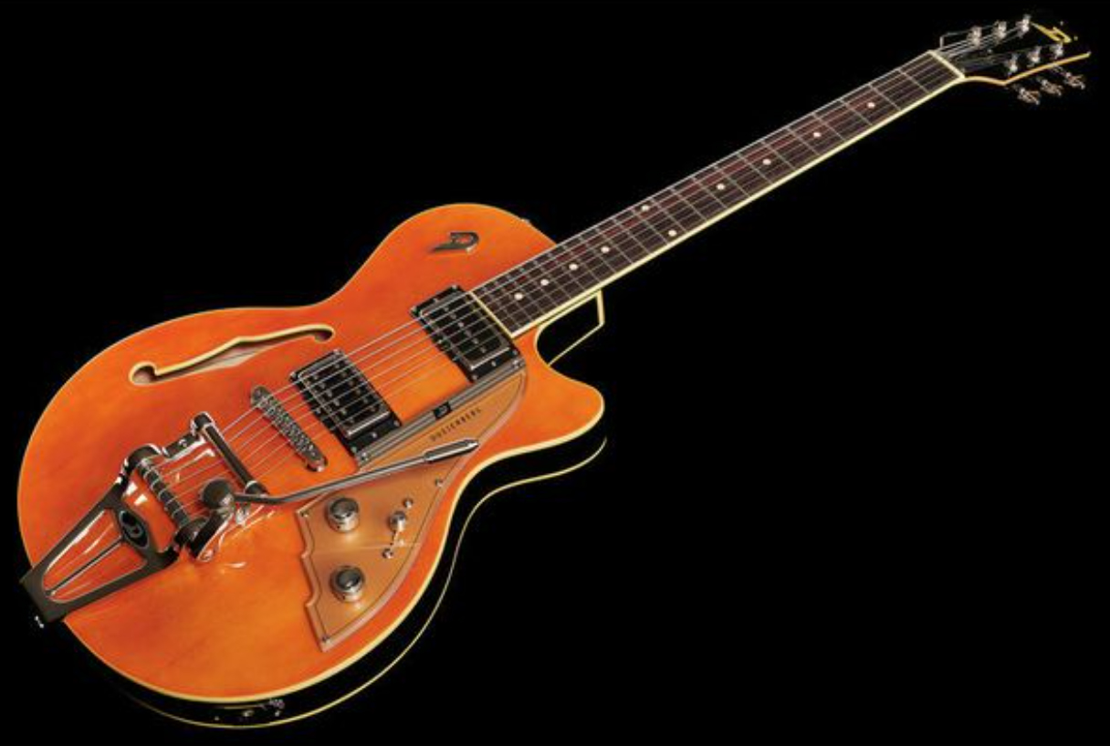 Duesenberg Starplayer Tv Hs Trem Rw - Vintage Orange - Semi-Hollow E-Gitarre - Variation 3