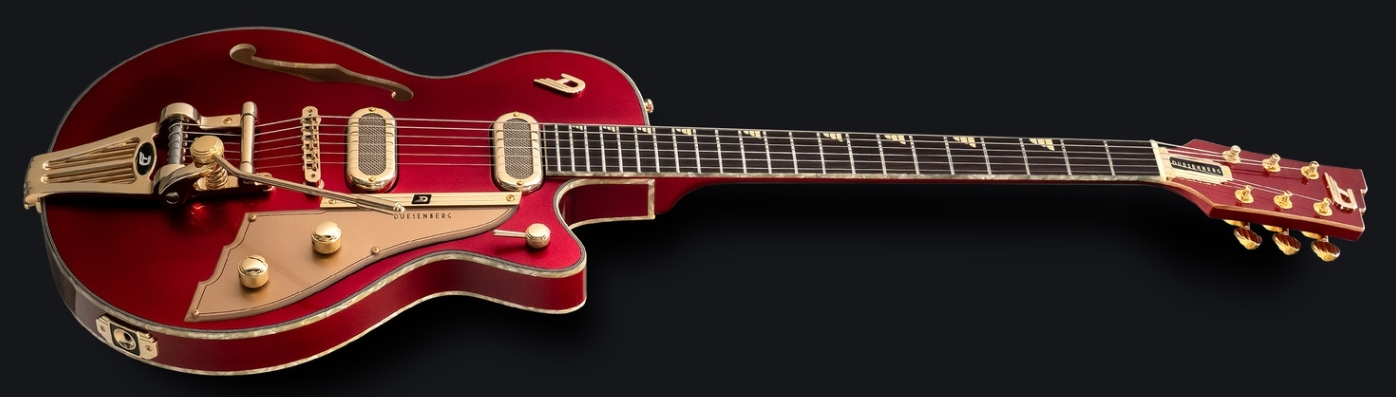 Duesenberg Starplayer Tv Phonic Hs Trem Rw - Balboa Pearl Red - Semi-Hollow E-Gitarre - Variation 3