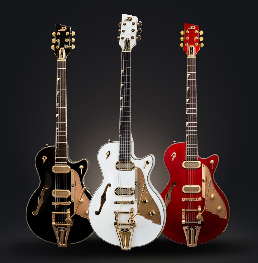 Duesenberg Starplayer Tv Phonic Hs Trem Rw - Balboa Pearl Red - Semi-Hollow E-Gitarre - Variation 4