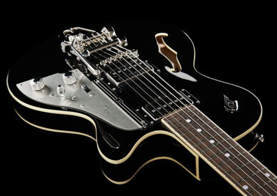 Duesenberg Starplayer Tv+ Piezo Hs Trem Rw - Black - Semi-Hollow E-Gitarre - Variation 3