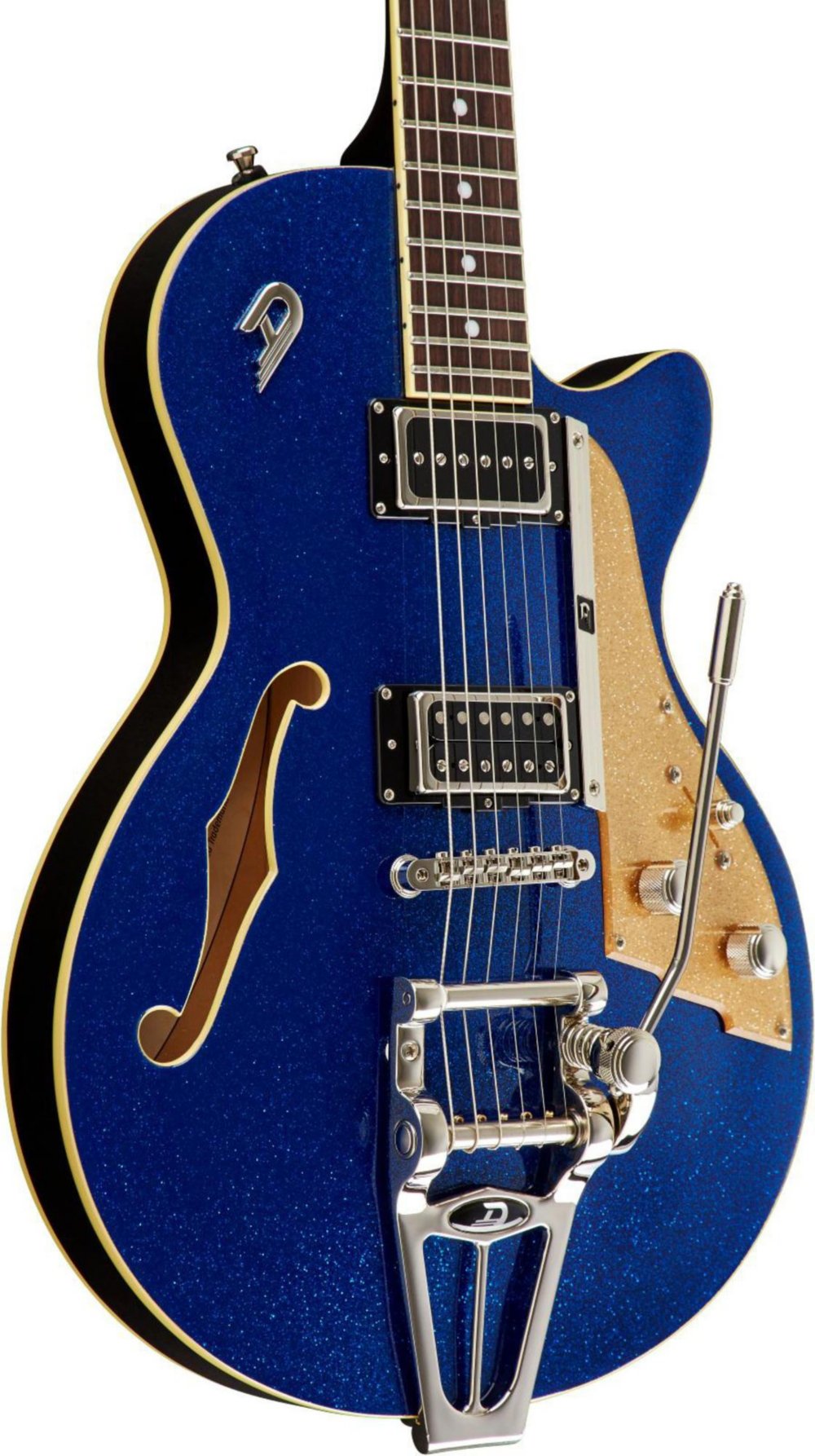 Duesenberg Starplayer Tv Hs Trem Rw - Sparkle Blue - Semi-Hollow E-Gitarre - Variation 1