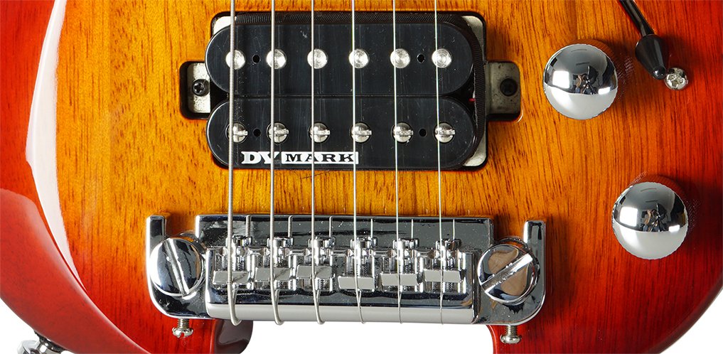 Dv Mark Dv Little Guitar G1 Hh Ht Rw - Cherry Red Sunburst - Elektrische Reisegitarre - Variation 2