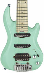 Elektrische reisegitarre Dv mark DV Little Guitar F1 - Carribean green