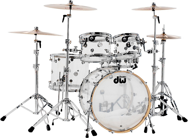 Dw Design Series Kit 5 FÛts Fusion 22'' Acrylic - 5 Futs - Acrylic - Akustik Schlagzeug Fusion - Main picture