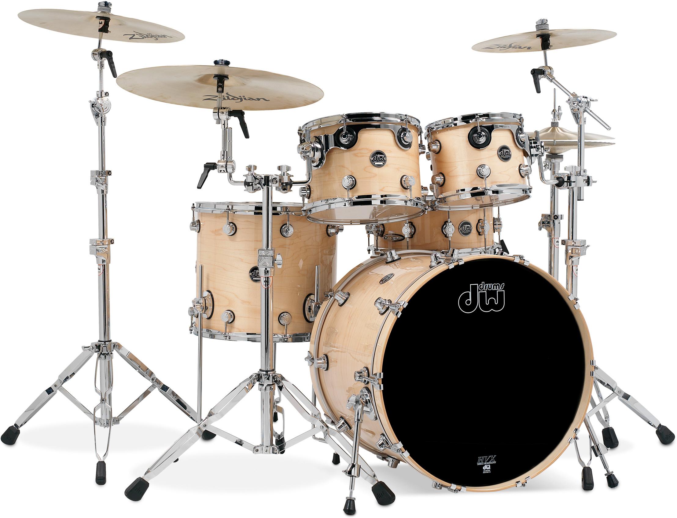 Dw Performance Set Standard - 4 FÛts - Natural Lacquer - Standard Akustik Schlagzeug - Main picture