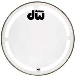 Fell für bass drum Dw Peau De Grosse Caisse Coated Clear - 23 inches