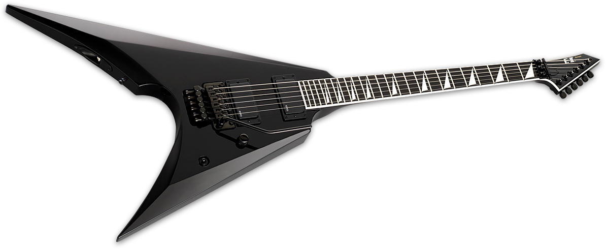 Esp E-ii Arrow Japon Hh Fr Eb - Black - E-Gitarre aus Metall - Variation 1