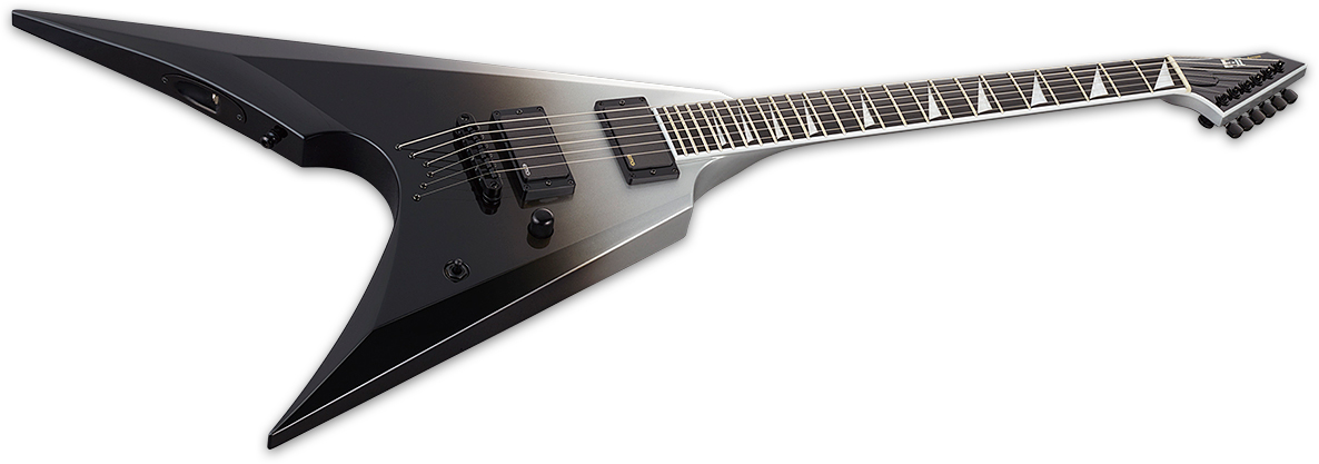Esp E-ii Arrow Nt Jap 2h Emg Ht Eb - Black Silver Fade - E-Gitarre aus Metall - Variation 1
