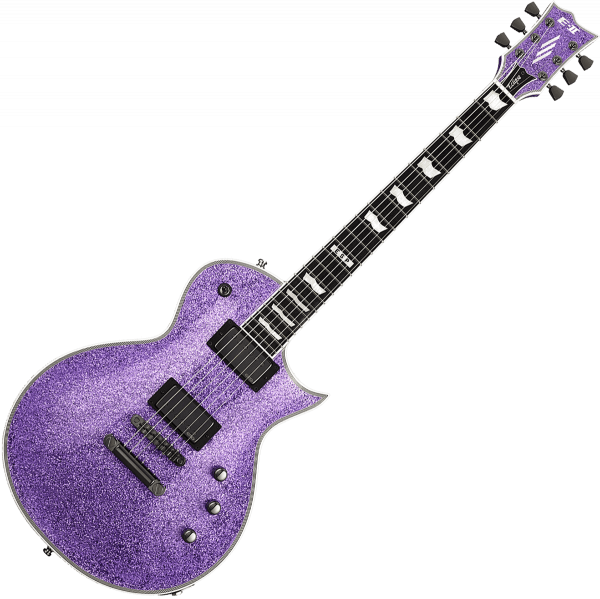 Solidbody e-gitarre Esp E-II EC-II Eclipse - Purple Sparkle