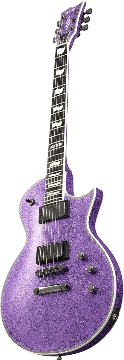Esp E-ii Eclipse Jap 2h Emg Ht Eb - Purple Sparkle - Single-Cut-E-Gitarre - Variation 1