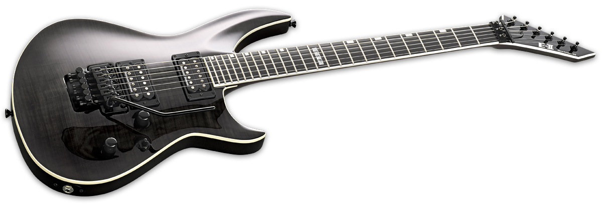 Esp E-ii Horizon Iii Fm Fr Stblk Hh Seymour Duncan Fr Eb - See Thru Black - E-Gitarre in Str-Form - Variation 2