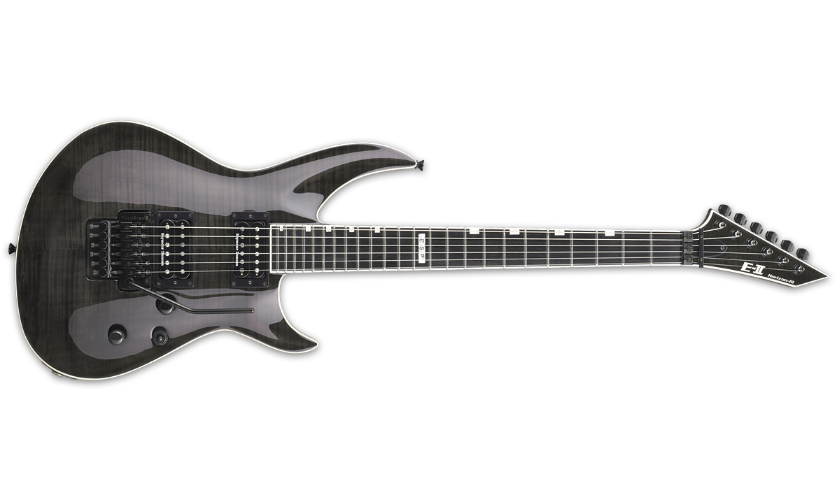 Esp E-ii Horizon Iii Fm Fr Stblk Hh Seymour Duncan Fr Eb - See Thru Black - E-Gitarre in Str-Form - Variation 1