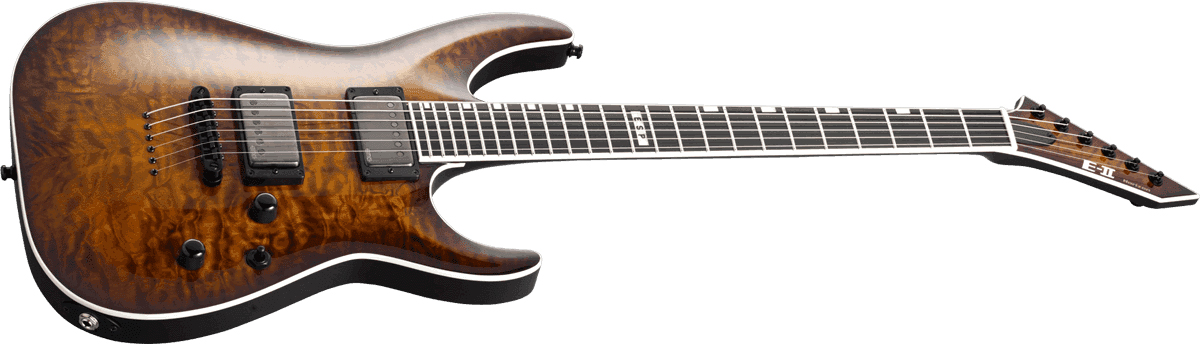 Esp E-ii Horizon Nt-ii Jap 2h Emg Ht Eb - Amber Cherry Sunburst - E-Gitarre in Str-Form - Variation 1