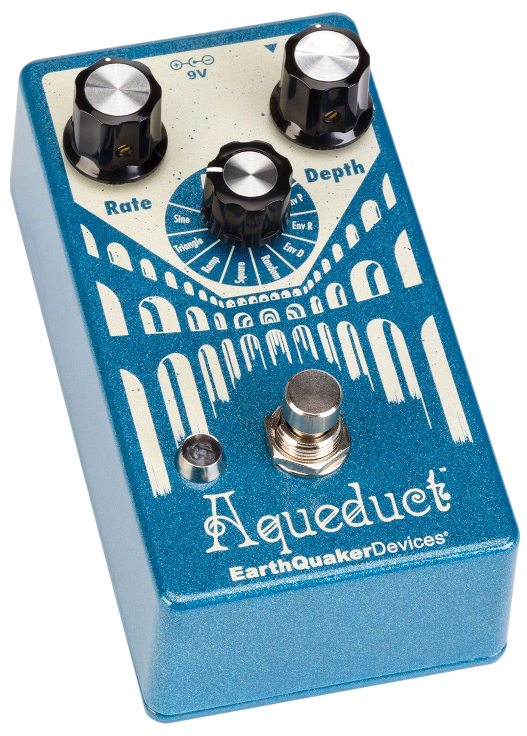 Earthquaker Aqueduct Vibrato - Modulation/Chorus/Flanger/Phaser & Tremolo Effektpedal - Variation 1