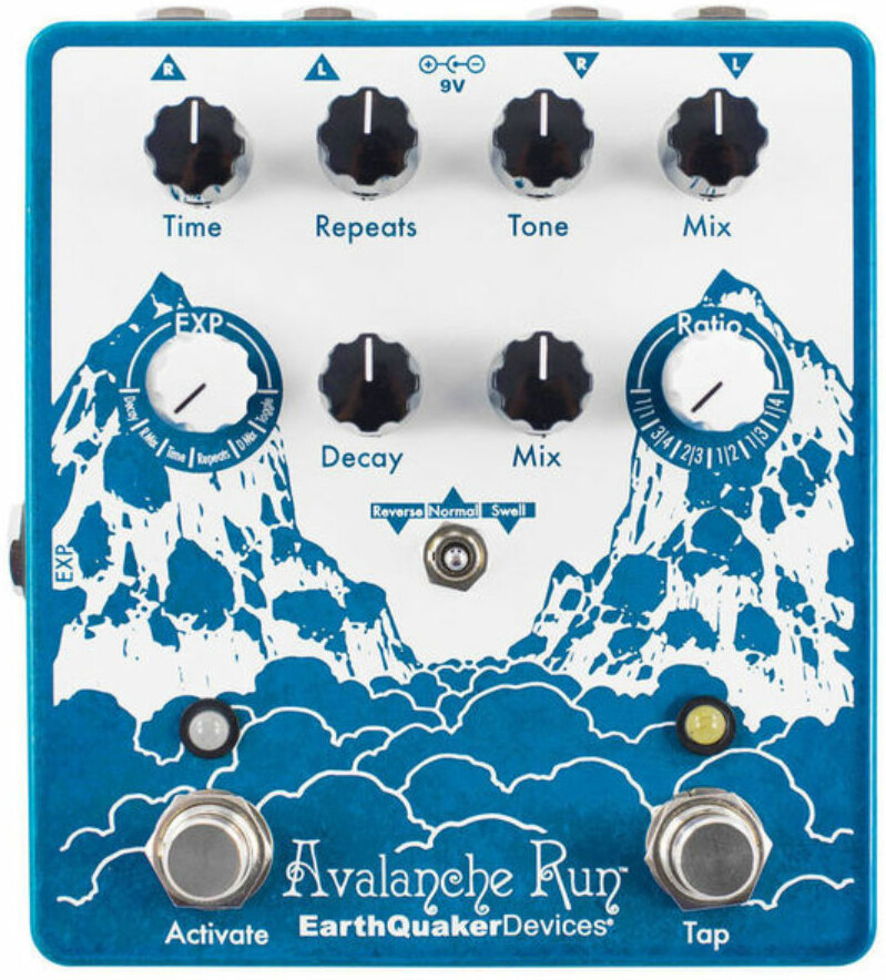 Earthquaker Avalanche Run Stereo Delay Reverb V2 - Reverb/Delay/Echo Effektpedal - Main picture