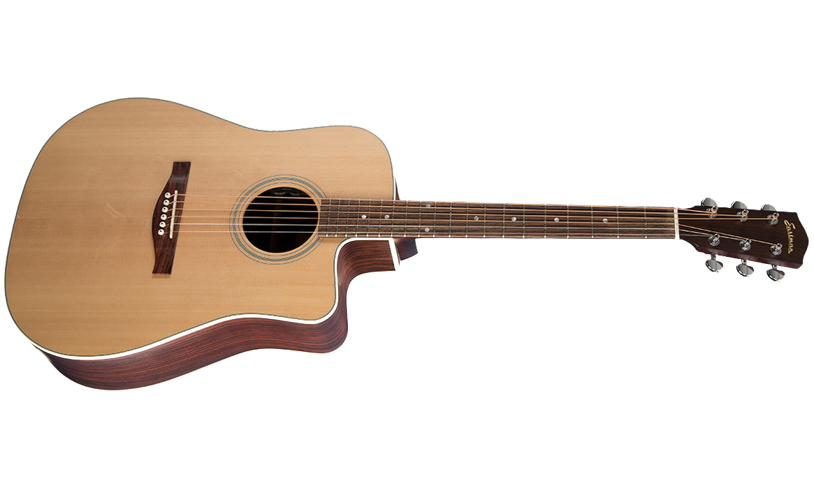 Eastman Ac220ce Dreadnought Cw Epicea Palissandre Rw +housse - Natural - Elektroakustische Gitarre - Variation 1