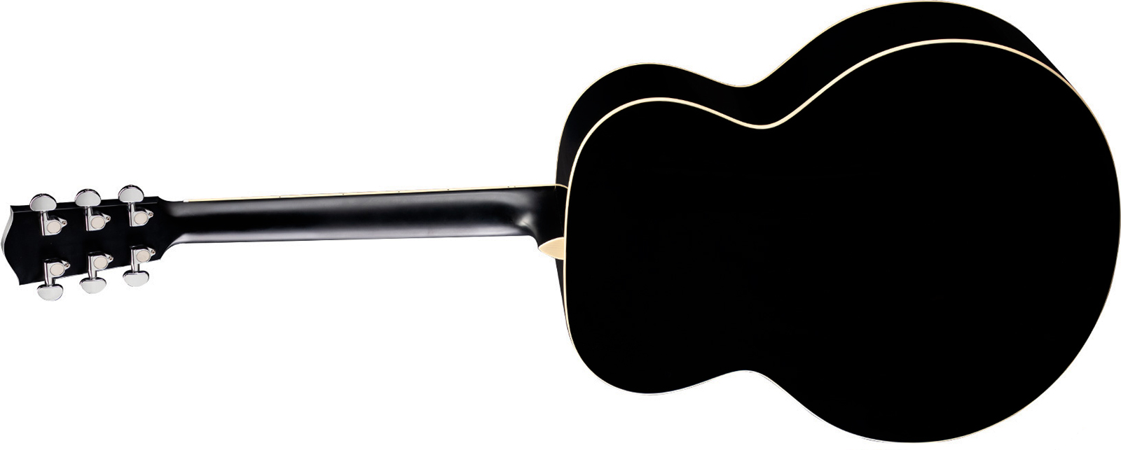 Eastman Ac330e Jumbo Epicea Acajou Eb - Truetone Gloss Black - Folk-Gitarre - Variation 1