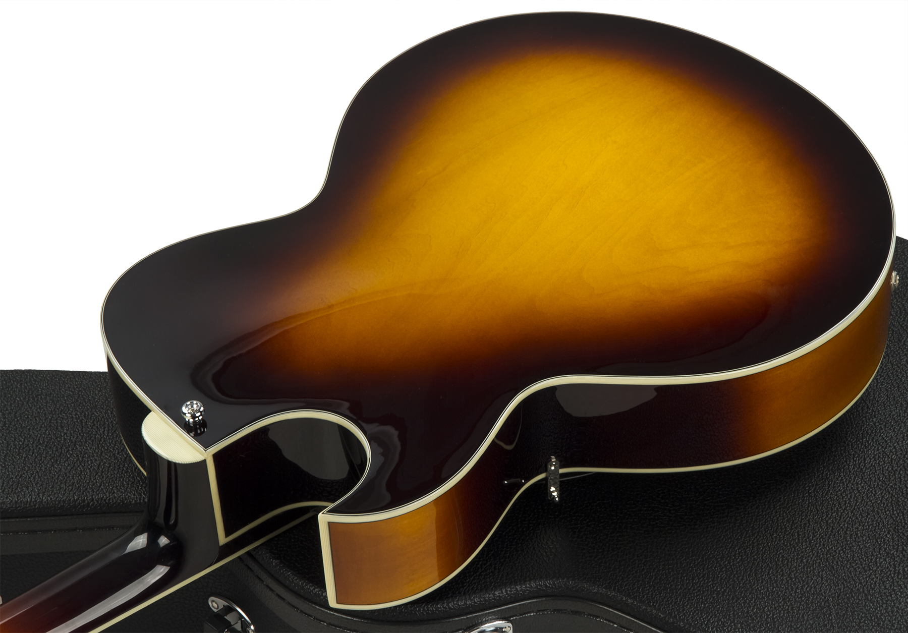 Eastman Ar372ce Lh Gaucher Archtop Laminate Tout Erable Rw +etui - Sunburst - E-Gitarre für Linkshänder - Variation 2