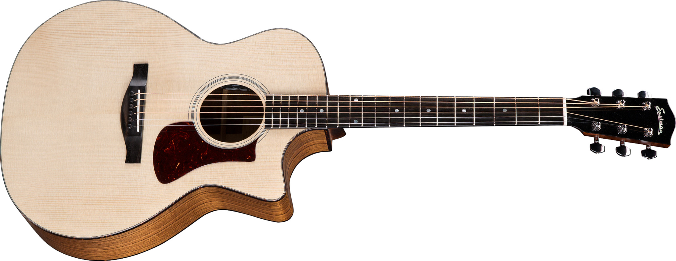 Eastman Ac222 Ce Grand Auditorium Cw Epicea Ovangkol Eb - Natural Satin - Elektroakustische Gitarre - Main picture