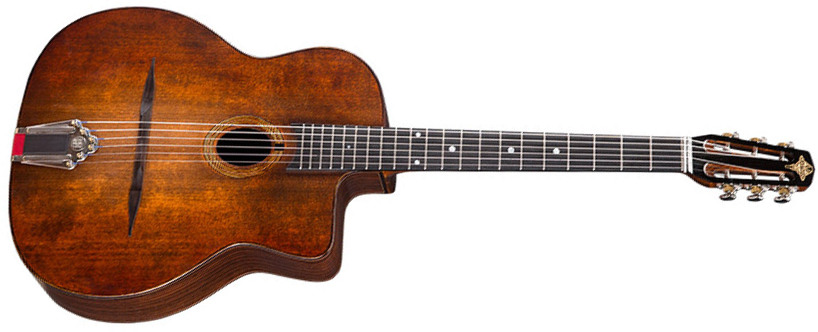 Eastman Dm1 Gypsy Jazz Petite Bouche Cw Epicea Palissandre Eb - Classic Satin - Gipsy-Gitarre - Main picture