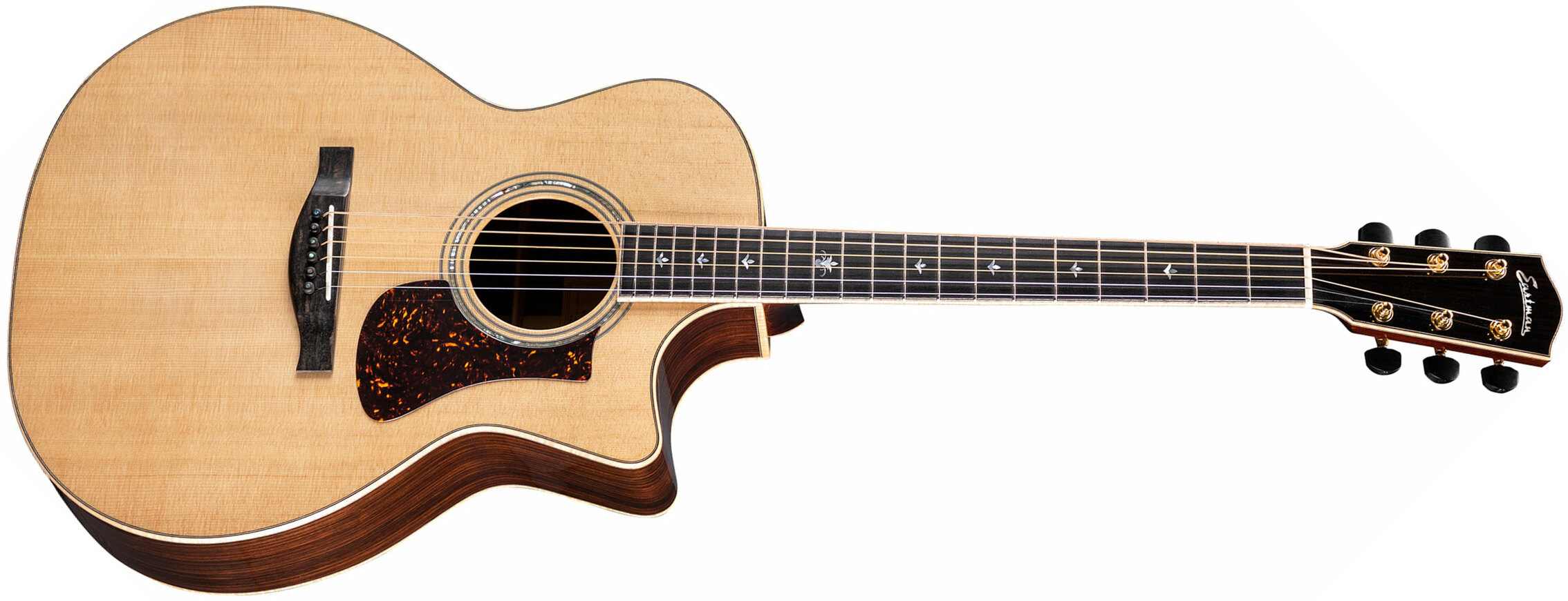 Eastman Dt30gace Double Top Grand Auditorium Cw Epicea Nomex Palissandre Eb +etui - Natural - Elektroakustische Gitarre - Main picture