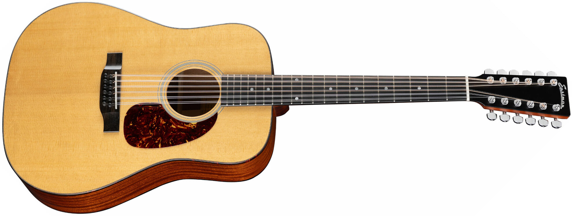 Eastman E1d-12 Deluxe Dreadnought 12c Epicea Sapele Eb - Truetone Gloss Natural - Elektroakustische Gitarre - Main picture