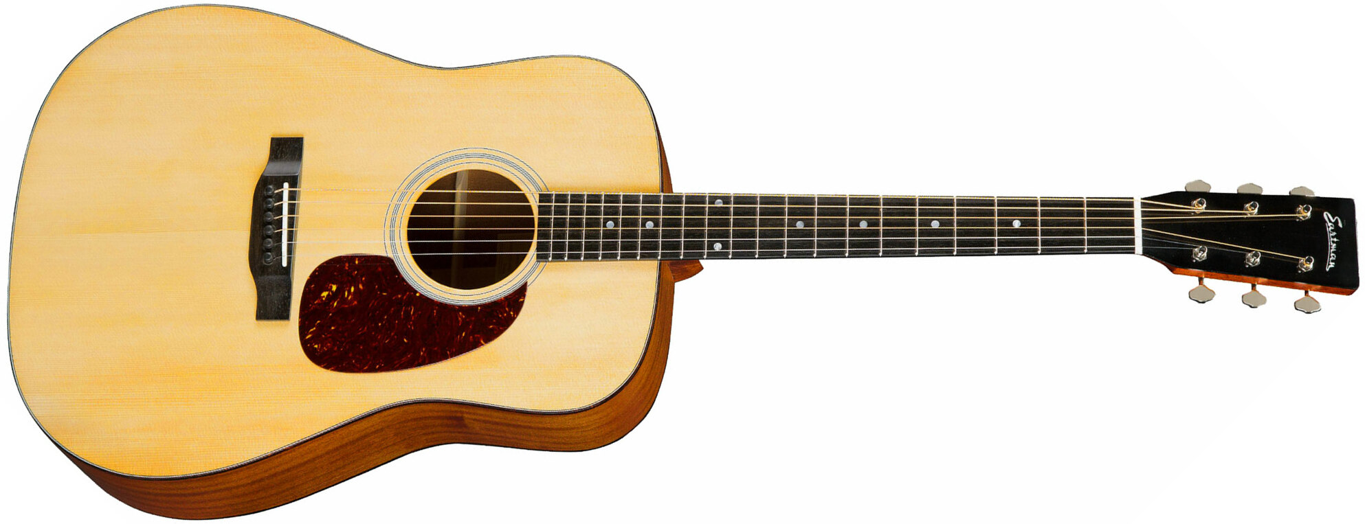 Eastman E1d Deluxe Dreadnought Epicea Sapele Eb - Truetone Gloss Natural - Westerngitarre & electro - Main picture