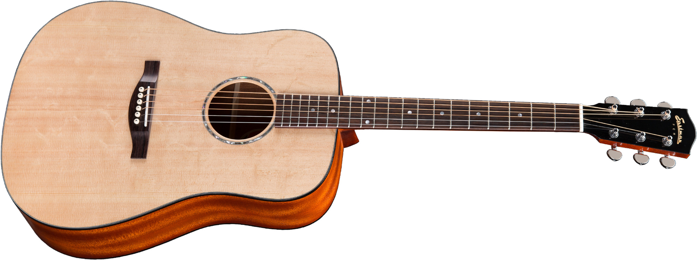 Eastman Pch1-d Dreadnought Epicea Sapele Rw +housse - Natural Satin - Westerngitarre & electro - Main picture