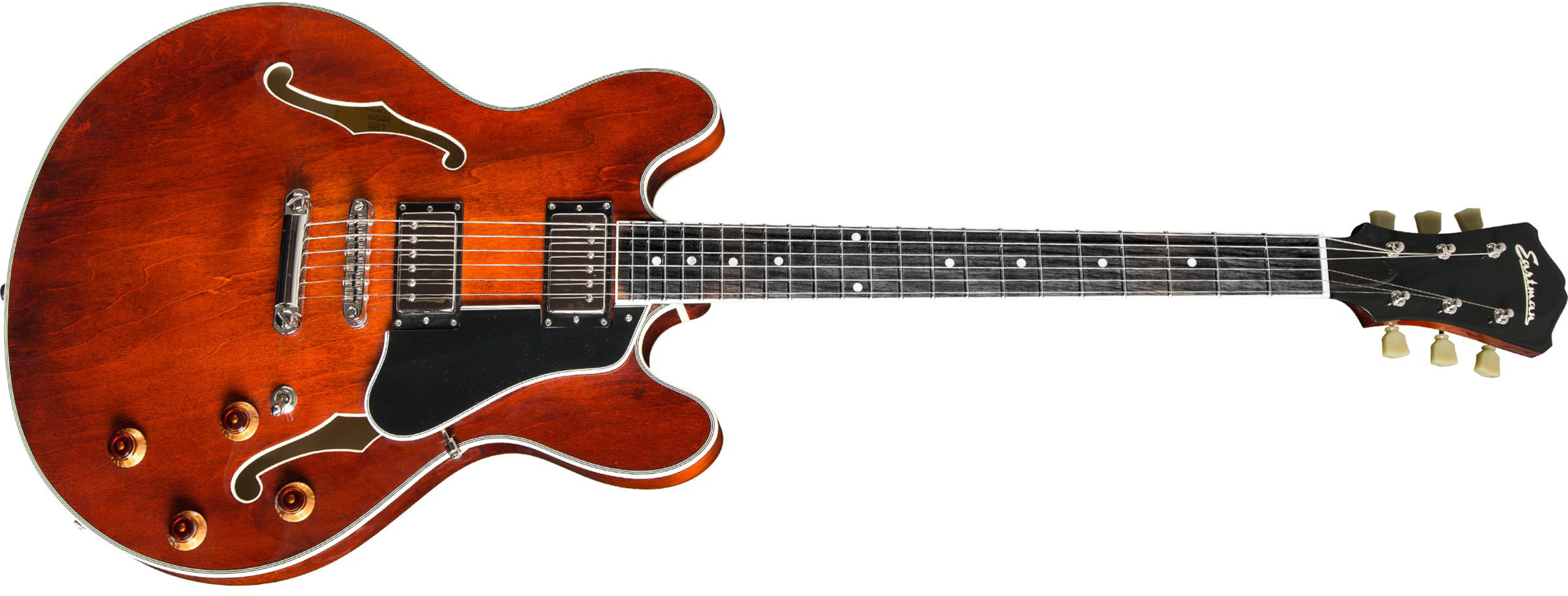 Eastman T386 Thinline Laminate Tout Erable Ht Eb - Classic - Semi-Hollow E-Gitarre - Main picture
