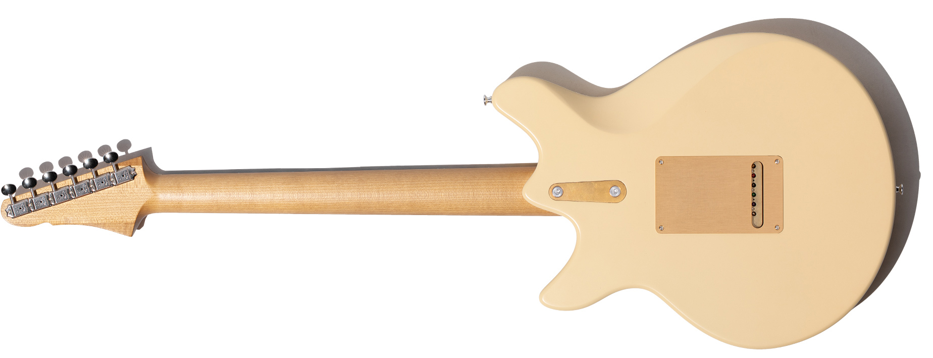Eastman Dc62 Fullertone Hss Trem Mn - Truetone Satin Desert Sand - Retro-Rock-E-Gitarre - Variation 1