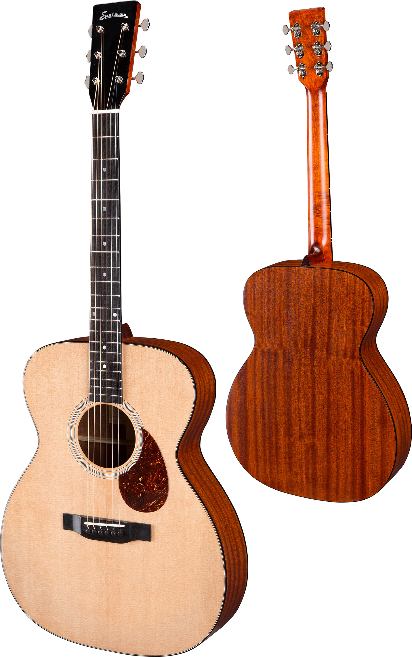 Eastman E1om Traditional Epicea Sapele Eb - Natural Satin - Westerngitarre & electro - Variation 1