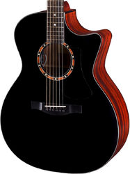 Folk-gitarre Eastman AC122-2CE - Black satin